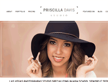 Tablet Screenshot of priscilladavisstudio.com